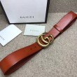 Alta gamma replica Cintura in pelle con fibbia doppia G in pelle 406831
