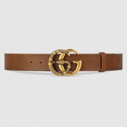 Qualità superiore replica Cintura in pelle con fibbia Double G con cinturino in serpente 458949 imitazioni perfette