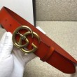 Qualità superiore replica Cintura in pelle con fibbia Double G con cinturino in serpente 458949