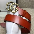 Qualità superiore replica Cintura in pelle con fibbia Double G con cinturino in serpente 458949