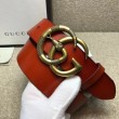 Qualità superiore replica Cintura in pelle con fibbia Double G con cinturino in serpente 458949