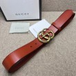 Qualità superiore replica Cintura in pelle con fibbia Double G con cinturino in serpente 458949