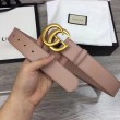 Qualità superiore replica Cintura in pelle con fibbia Double G rosa 400593