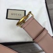 Qualità superiore replica Cintura in pelle con fibbia Double G rosa 400593