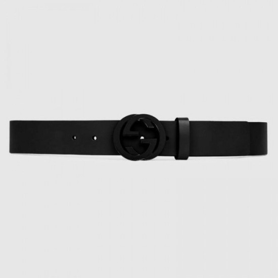 Cintura in pelle con fibbia G doppia incisione 368186 Cintura in pelle con fibbia G doppia incisione 368186