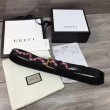 Cintura in pelle con Kingsnake Black 434520