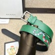 Cintura in pelle con Kingsnake Green 434520