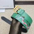 Cintura in pelle con Kingsnake Green 434520