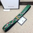 Cintura in pelle con Kingsnake Green 434520