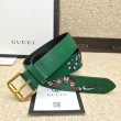 Cintura in pelle con Kingsnake Green 434520