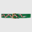 Cintura in pelle con Kingsnake Green 434520