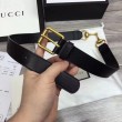 Cintura in pelle con morsetto nero 488939