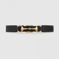 Cintura in pelle con morsetto nero 488939 imitazioni perfette