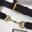 Cintura in pelle con morsetto nero 488939