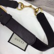 Cintura in pelle con morsetto nero 488939