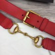 Cintura in pelle con morsetto rosso 488939