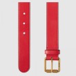 Cintura in pelle con morsetto rosso 488939