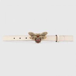 Cintura in pelle Queen Margaret bianca 476452 imitazioni perfette