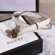 Cintura in pelle Queen Margaret bianca 476452
