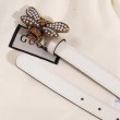 Cintura in pelle Queen Margaret bianca 476452