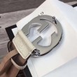 Qualità superiore replica Cintura in pelle Signature bianca 370543