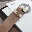 Qualità superiore replica Cintura in pelle Signature bianca 370543