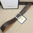 Qualità superiore replica Cintura in pelle Signature marrone 403941