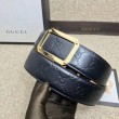 Alta gamma replica Cintura in pelle Signature nera 403941