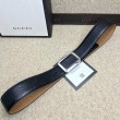 Alta gamma replica Cintura in pelle Signature nera 403941