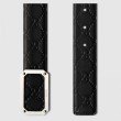 Alta gamma replica Cintura in pelle Signature nera 403941
