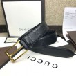 Cintura in pelle Signature nera 429028