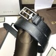 Cintura in pelle Signature nera 429028