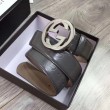Cintura Signature con fibbia G grigia 411924