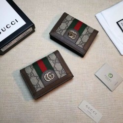 Ophidia GG Card Case 523155 Caffè imitazioni perfette