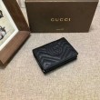 Porta carte GG Marmont in nero 443125