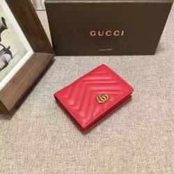 Porta carte GG Marmont in rosso 443125 imitazioni perfette