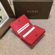 Porta carte GG Marmont in rosso 443125