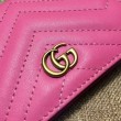 Portacarte GG Marmont in rosa 443125