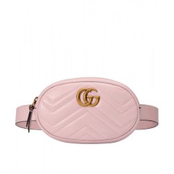 Replica Alta Qualità GG Marmont Matelasse Cinturino in pelle 476434 Rosa