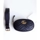 Riproduzione Fedele GG Marmont Matelasse Cinturino in pelle 476434 Nero imitazioni Replica Alta Qualità GG Marmont Matelasse Cinturino in pelle 476434 Nero