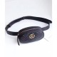 Riproduzione Fedele GG Marmont Matelasse Cinturino in pelle 476434 Nero imitazioni Replica Alta Qualità GG Marmont Matelasse Cinturino in pelle 476434 Nero