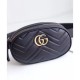 Riproduzione Fedele GG Marmont Matelasse Cinturino in pelle 476434 Nero imitazioni Replica Alta Qualità GG Marmont Matelasse Cinturino in pelle 476434 Nero