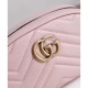 Riproduzione Fedele GG Marmont Matelasse Cinturino in pelle 476434 Rosa imitazioni Replica Alta Qualità GG Marmont Matelasse Cinturino in pelle 476434 Rosa