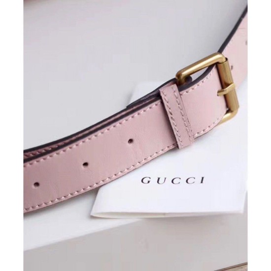 Riproduzione Fedele GG Marmont Matelasse Cinturino in pelle 476434 Rosa imitazioni Replica Alta Qualità GG Marmont Matelasse Cinturino in pelle 476434 Rosa