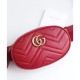 Riproduzione Fedele GG Marmont Matelasse Cinturino in pelle 476434 Rosso imitazioni Replica Alta Qualità GG Marmont Matelasse Cinturino in pelle 476434 Rosso