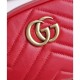 Riproduzione Fedele GG Marmont Matelasse Cinturino in pelle 476434 Rosso imitazioni Replica Alta Qualità GG Marmont Matelasse Cinturino in pelle 476434 Rosso