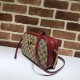 Cloni Firmate Borsa a tracolla GG Marmont piccola 447632 Rossa imitazioni