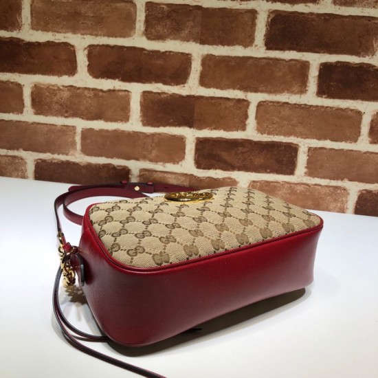 Cloni Firmate Borsa a tracolla GG Marmont piccola 447632 Rossa imitazioni