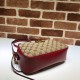 Cloni Firmate Borsa a tracolla GG Marmont piccola 447632 Rossa imitazioni