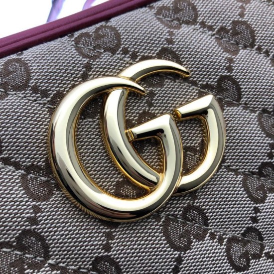 Cloni Firmate Borsa a tracolla GG Marmont piccola 447632 Rossa imitazioni